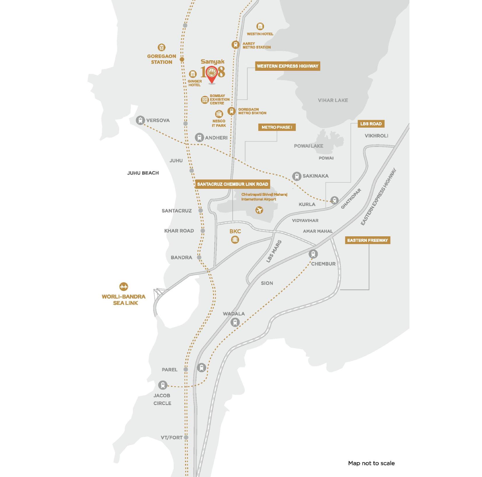 Samyak 108 location map